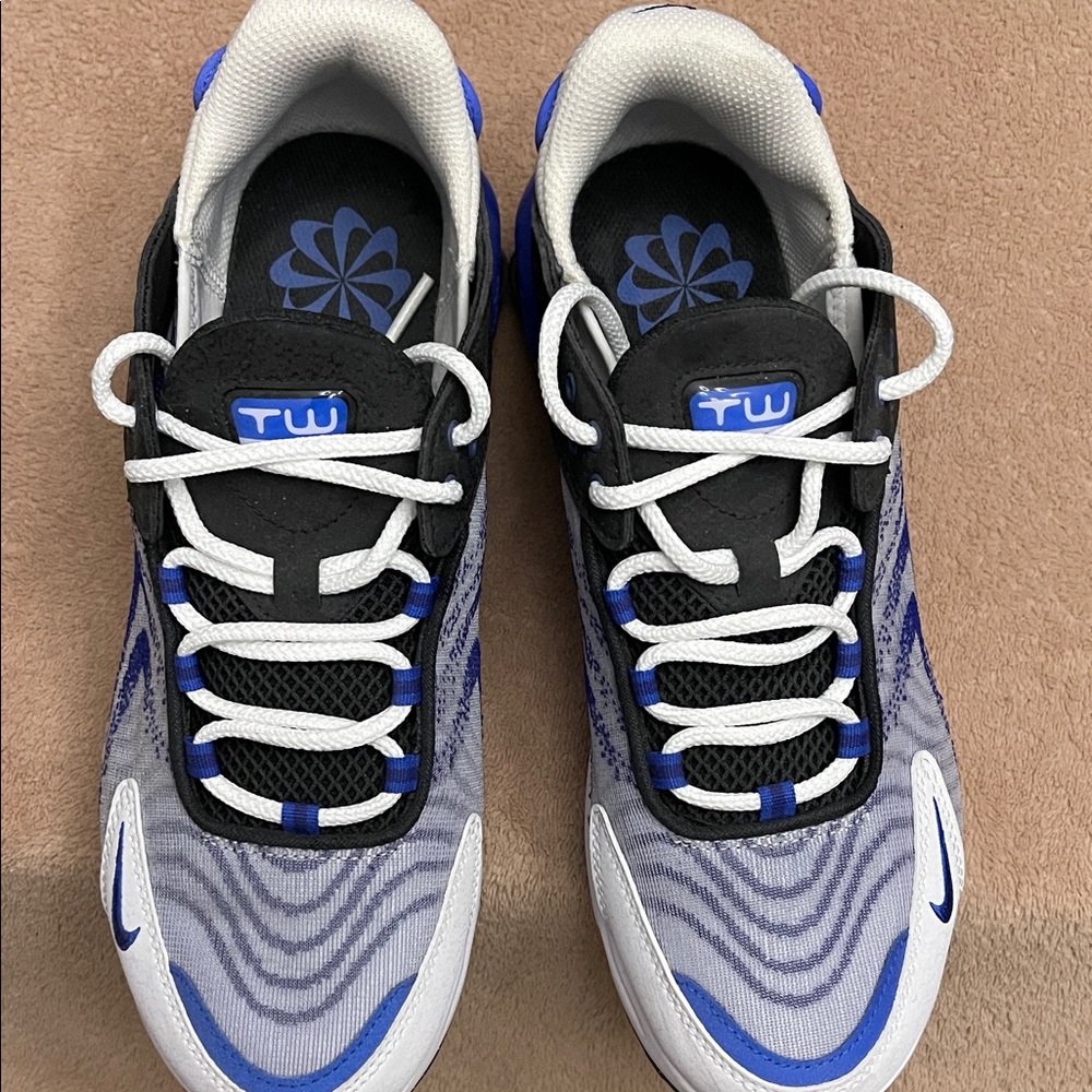 Stylish Black and Blue Sneakers